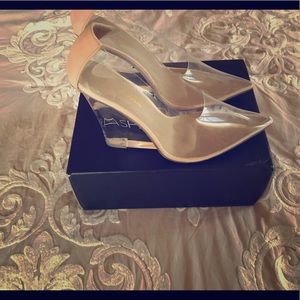 Nude Clear Heels 👠